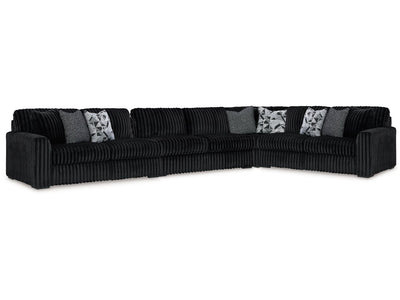 Midnight-Madness 4-Piece Sectional in Onyx