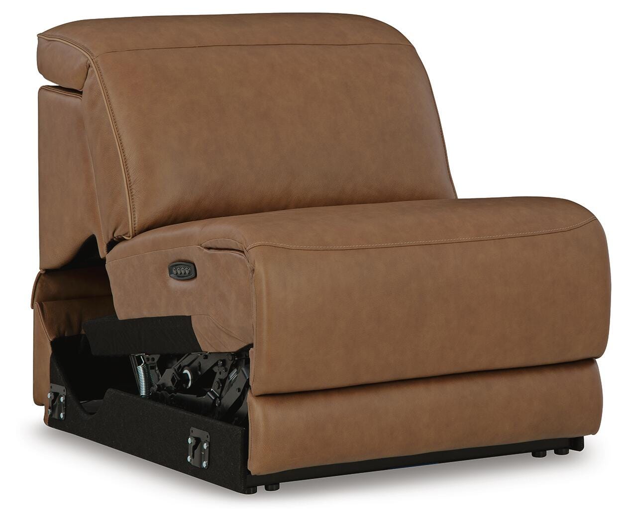 Magic Man 5-Piece Power Reclining Sectional in Caramel