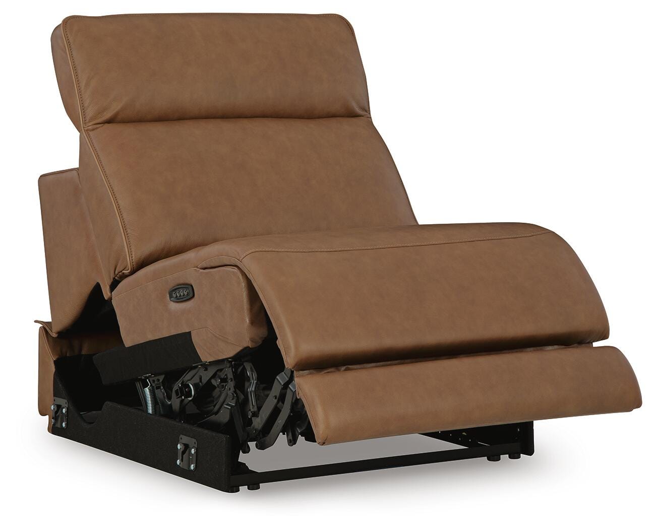 Magic Man 5-Piece Power Reclining Sectional in Caramel
