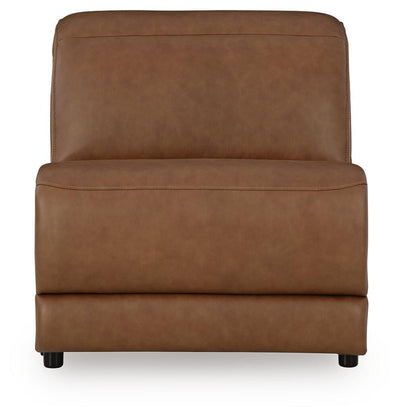 Magic Man 4-Piece Power Reclining Sectional in Caramel
