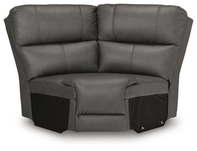 Bleckley 6-Piece Power Reclining Sectional in Anchor Leather
