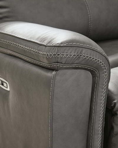 Bleckley 5-Piece Power Reclining Sectional in Anchor Leather