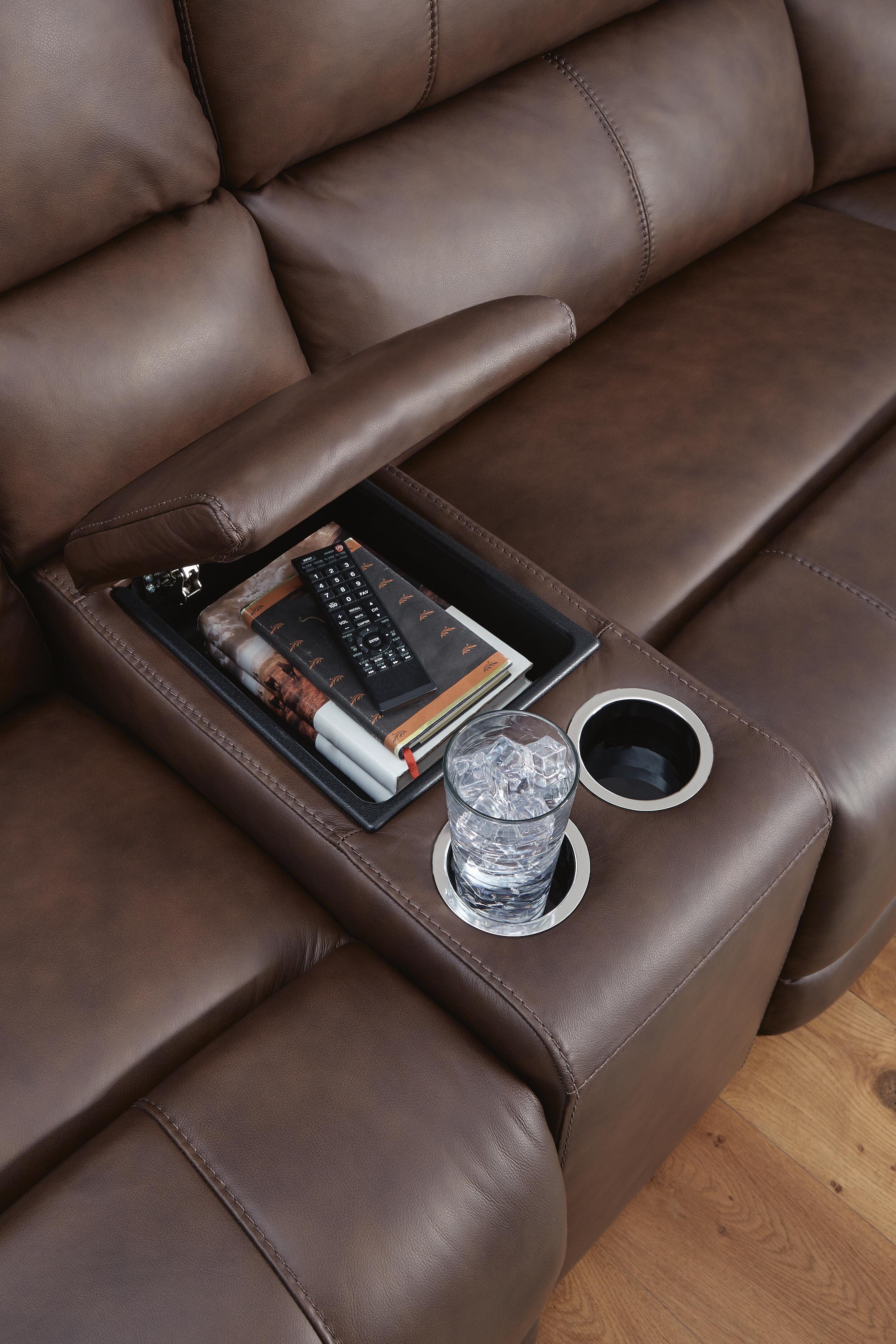 Bleckley 6-Piece Power Reclining Sectional in Espresso Leather