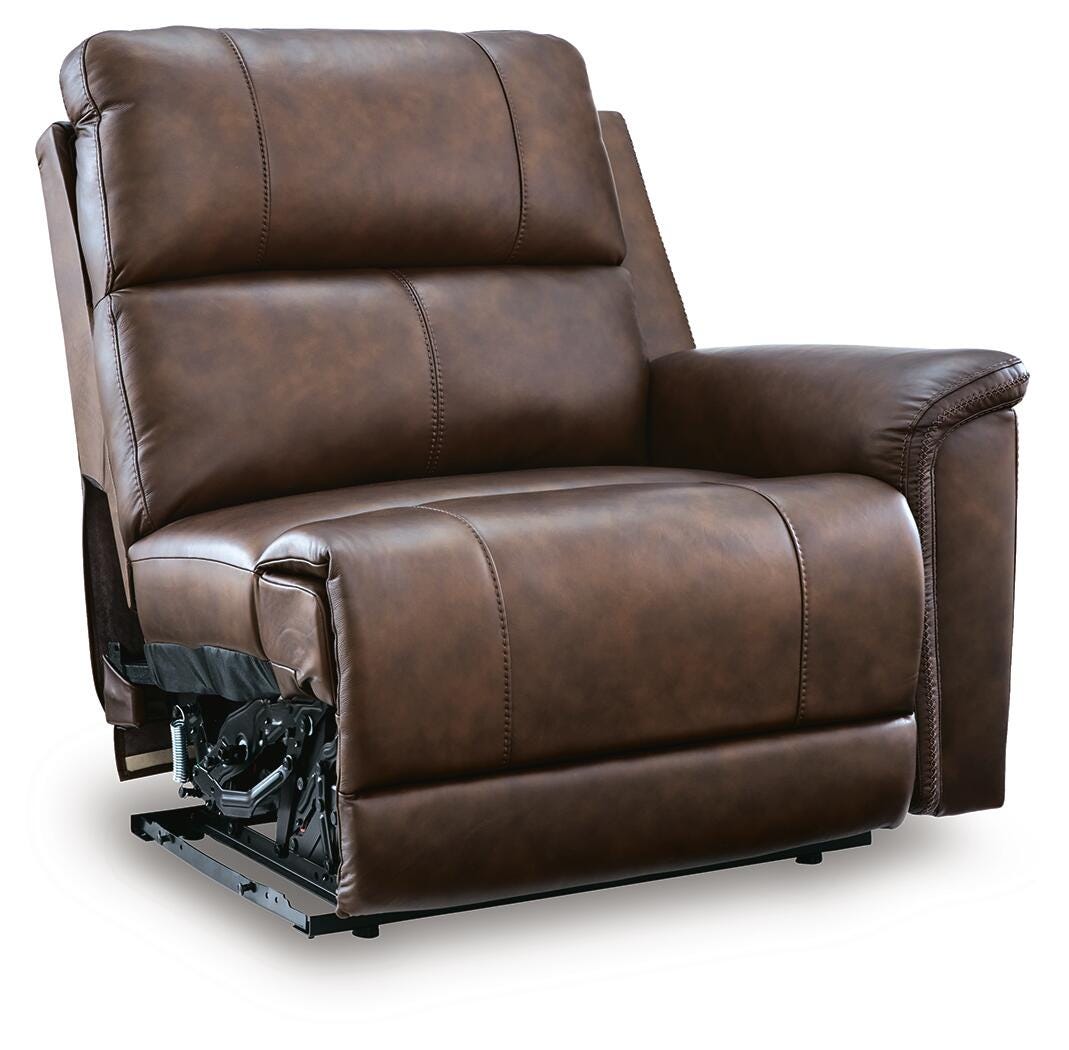 Bleckley 5-Piece Power Reclining Sectional in Espresso Leather