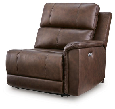 Bleckley 5-Piece Power Reclining Sectional in Espresso Leather