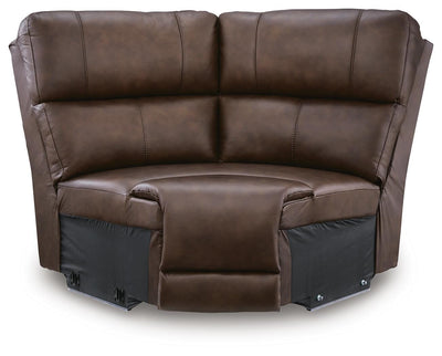 Bleckley 6-Piece Power Reclining Sectional in Espresso Leather