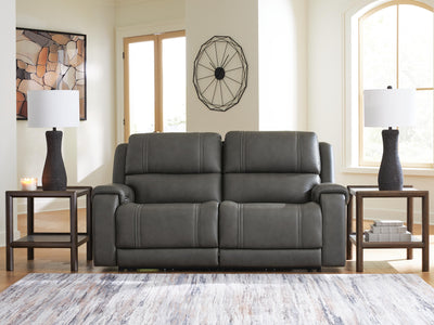 5Z - Pittson 2-Piece Power Reclining Sectional Loveseat in Anchor Leather
