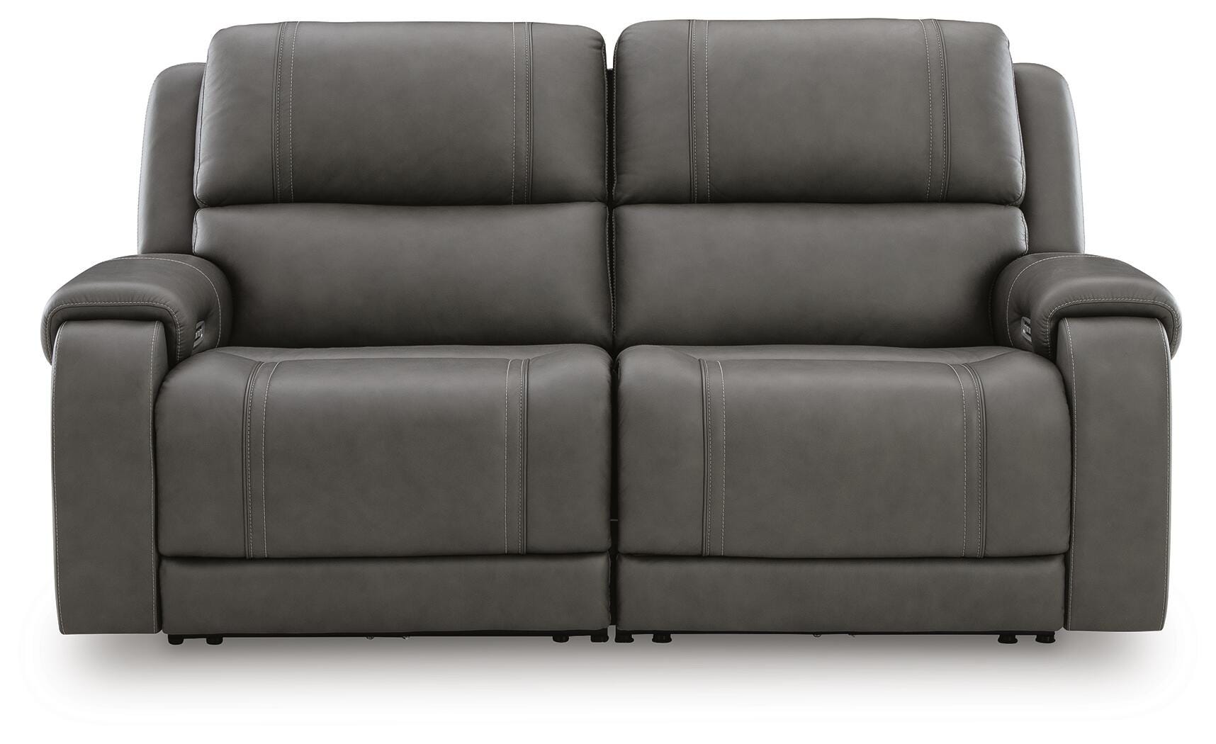 5Z - Pittson 2-Piece Power Reclining Sectional Loveseat in Anchor Leather