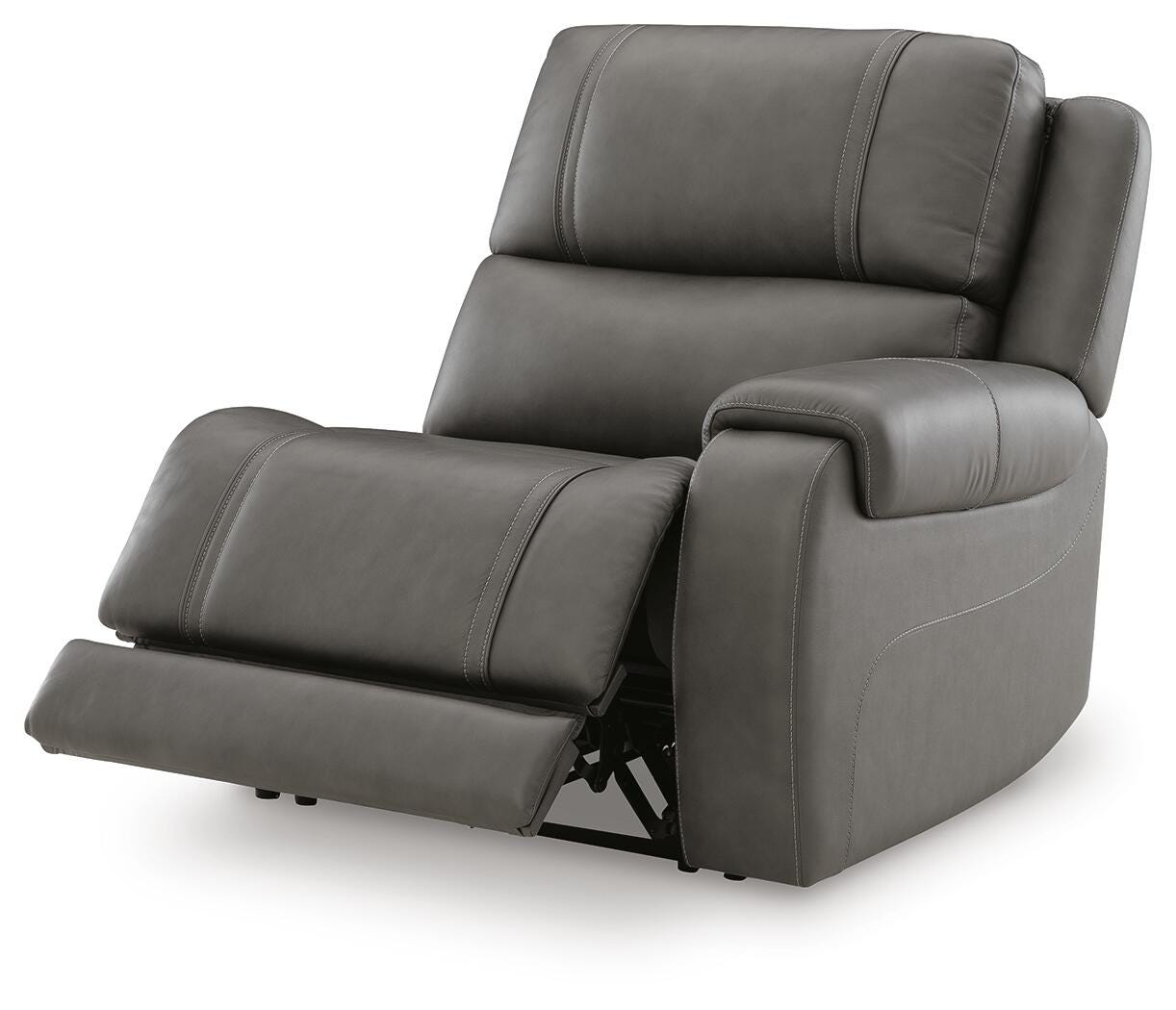 5Z - Pittson 2-Piece Power Reclining Sectional Loveseat in Anchor Leather