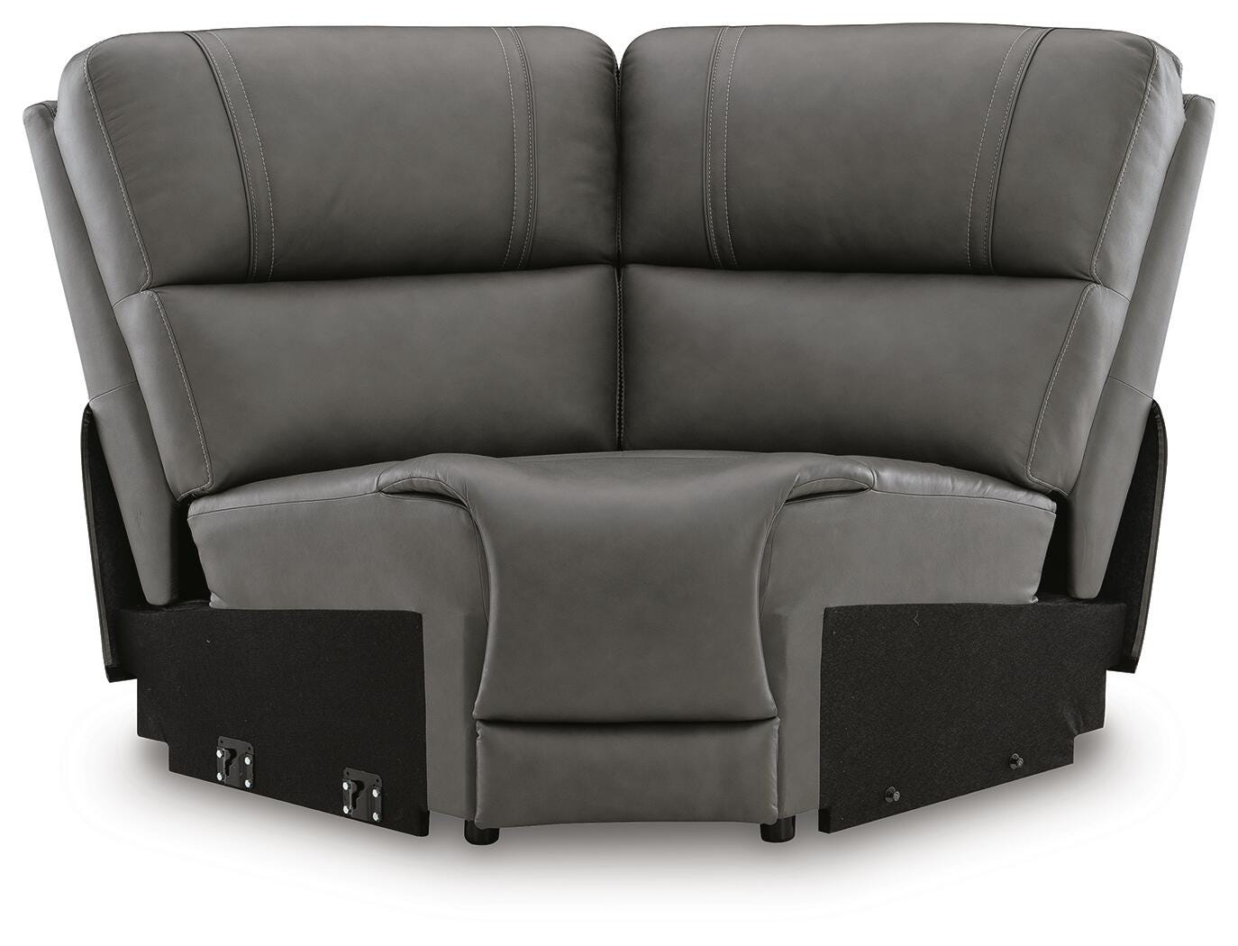 5Z - Pittson 5-Piece Power Reclining Sectional in Anchor Leather