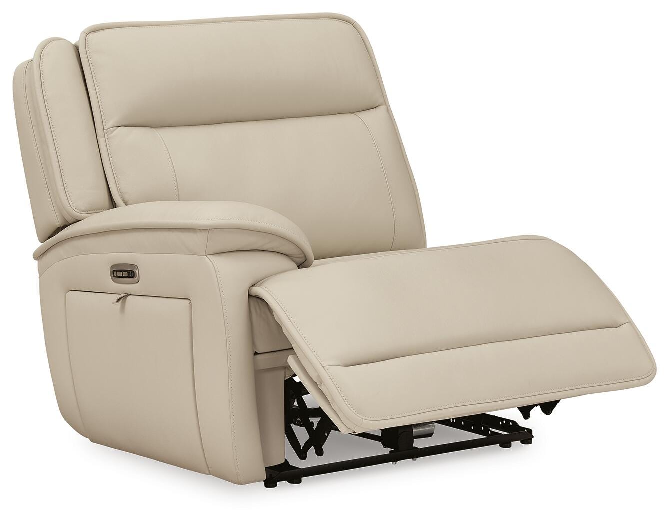 Double Deal 6-Piece Power Reclining Sectional in Almond Leather