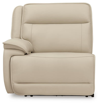 Double Deal 6-Piece Power Reclining Sectional in Almond Leather