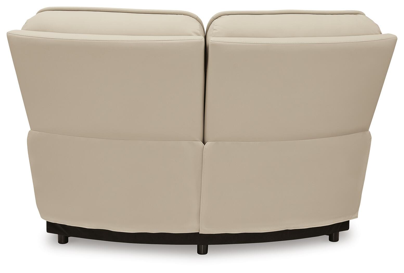 Double Deal 4-Piece Reclining Sectional in Almond Leather