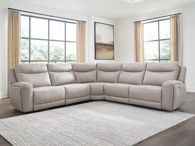 Gravier 5-Piece Power Reclining Sectional in Gray