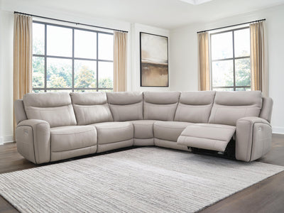 Gravier 5-Piece Power Reclining Sectional in Gray