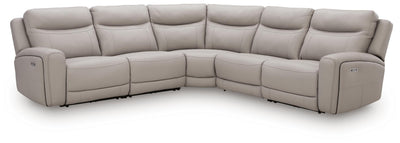 Gravier 5-Piece Power Reclining Sectional in Gray
