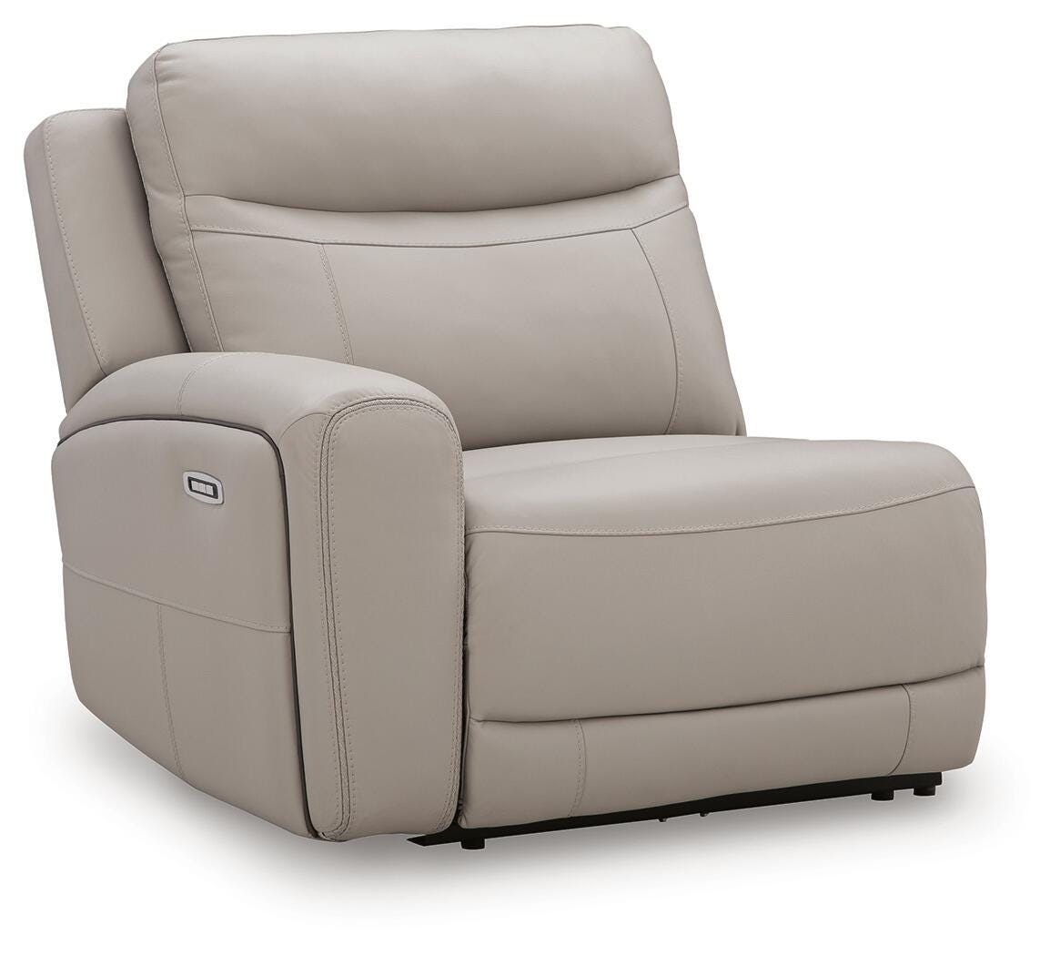 Gravier 6-Piece Power Reclining Sectional with Storage Console in Gray
