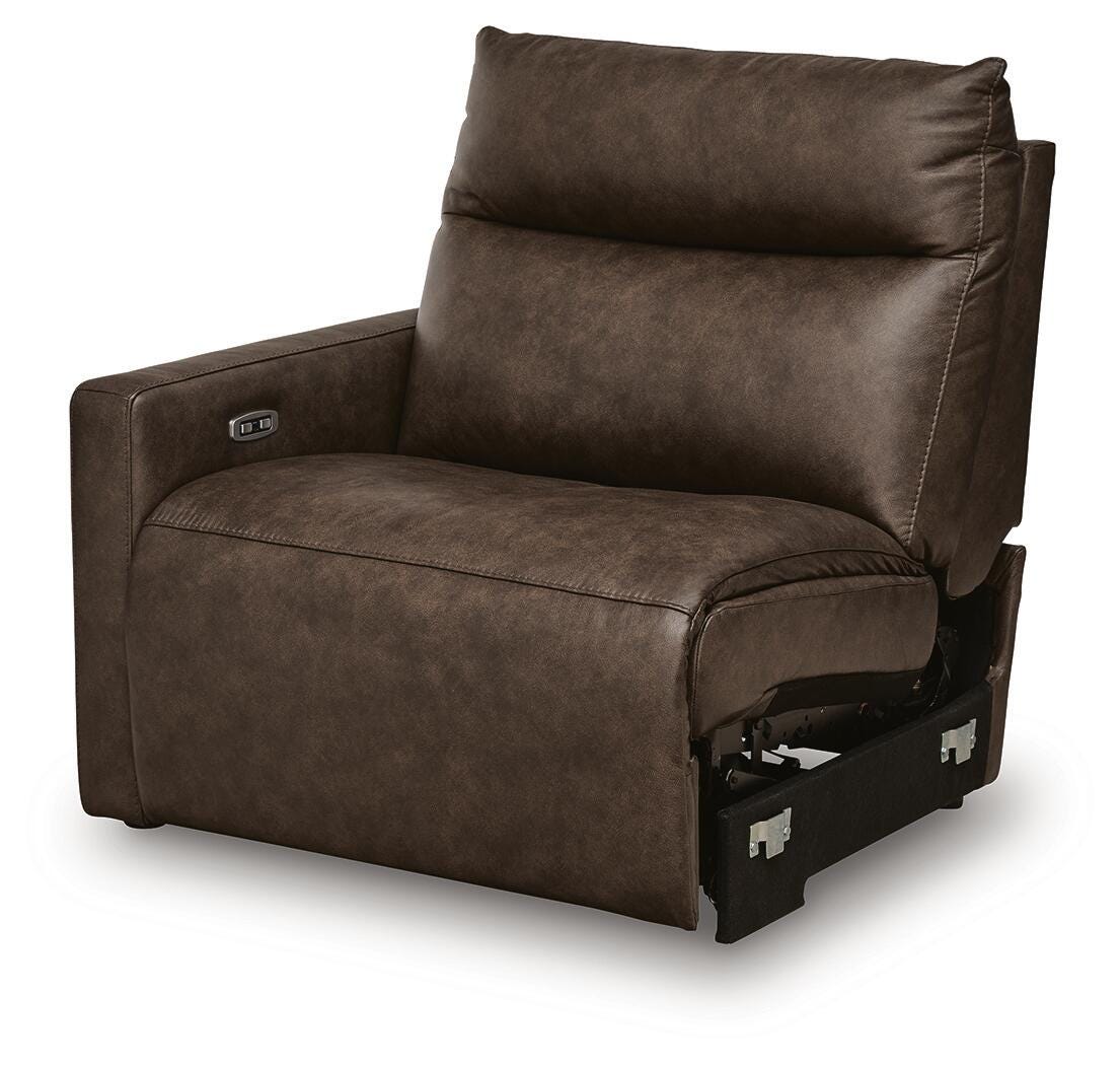 ModZ 5-Piece Power Reclining Sectional Sofa in Chocolate