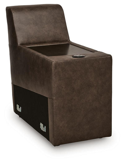 ModZ 6-Piece Power Reclining Sectional w/ Audio Console in Chocolate