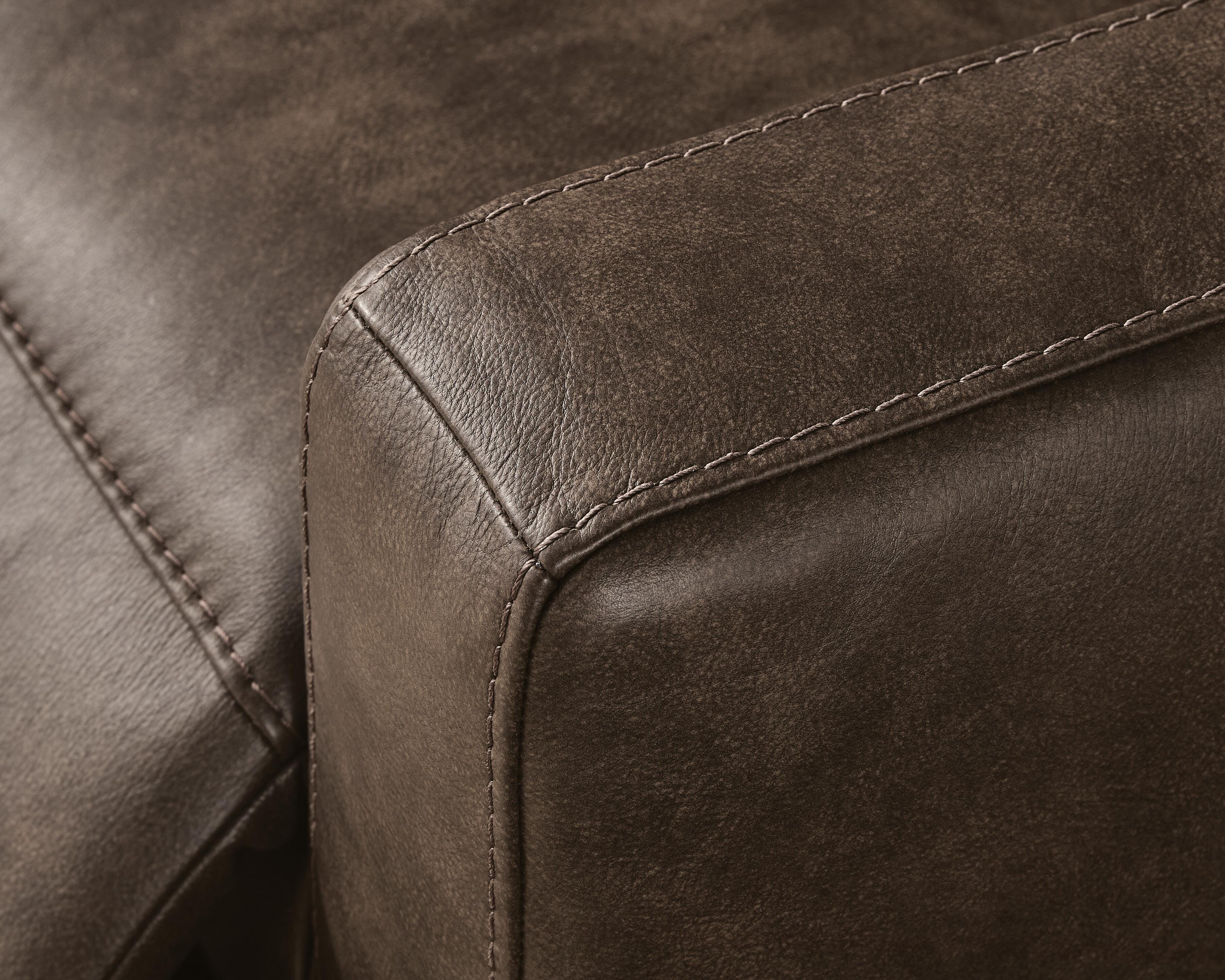 ModZ 7-Piece Power Reclining Sectional w/ Audio Consoles in Chocolate
