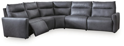 ModZ 5-Piece Power Reclining Sectional in Blue