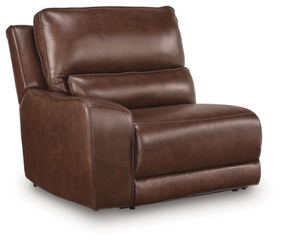 DeepWakes 6-Piece RAF Chaise Reclining Sectional in Canyon Leather