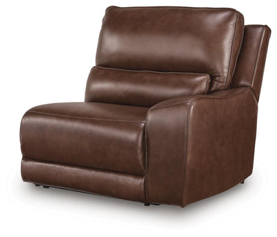 DeepWakes 3-Piece Power Reclining Sectional in Canyon Leather