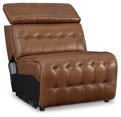 Temmpton 3-Piece Power Reclining Sectional Sofa in Chocolate Leather