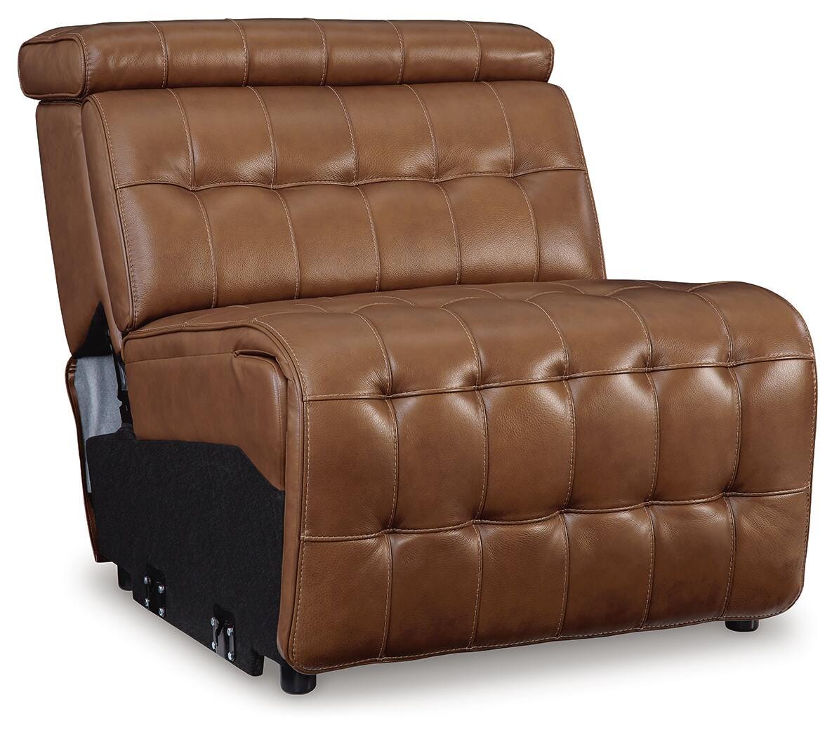 Temmpton 3-Piece Power Reclining Sectional Sofa in Chocolate Leather