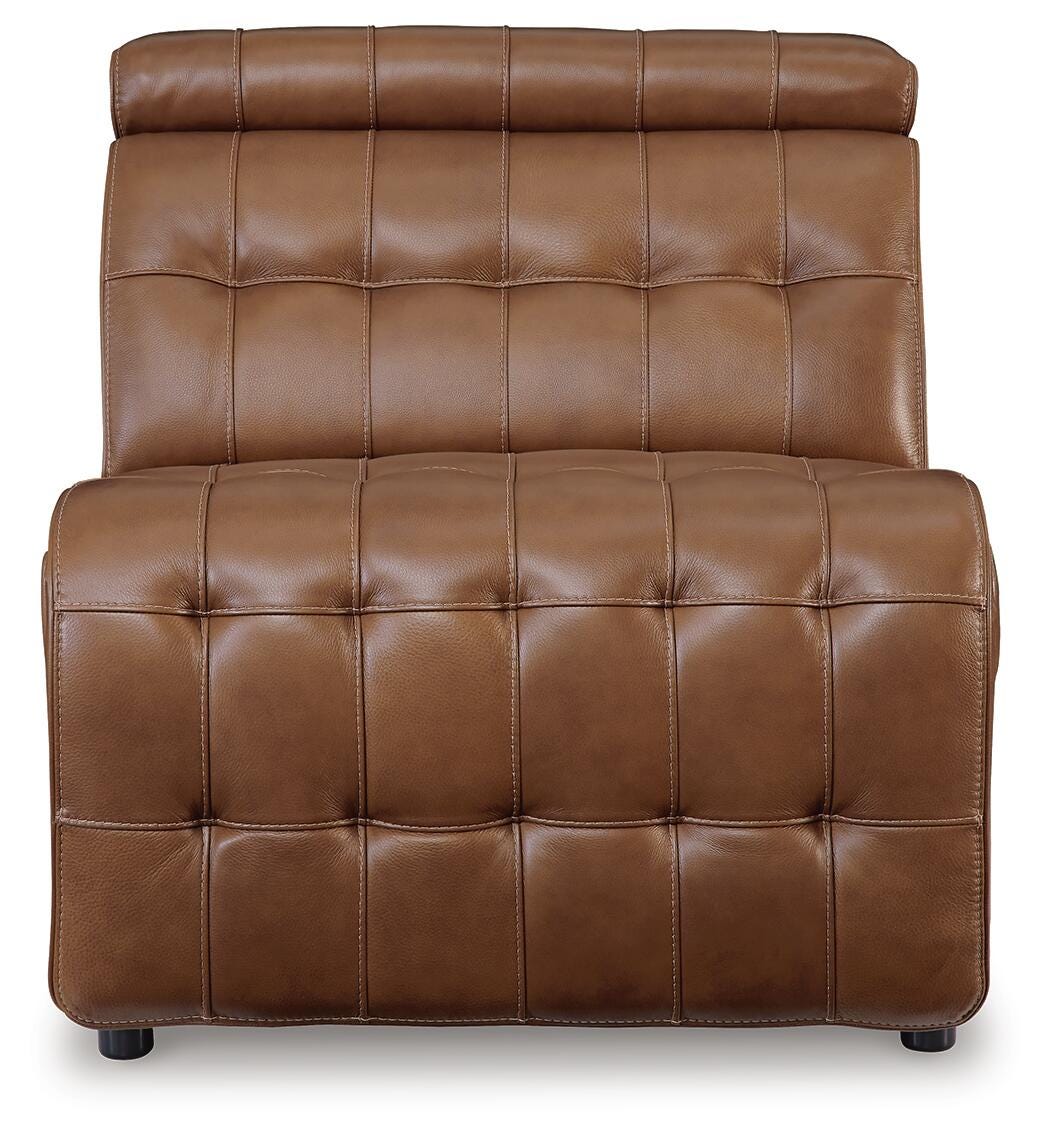 Temmpton 6-Piece Power Reclining Sectional in Chocolate Leather