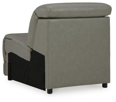 Correze 3-Piece Power Reclining Sectional Sofa in Gray Leather