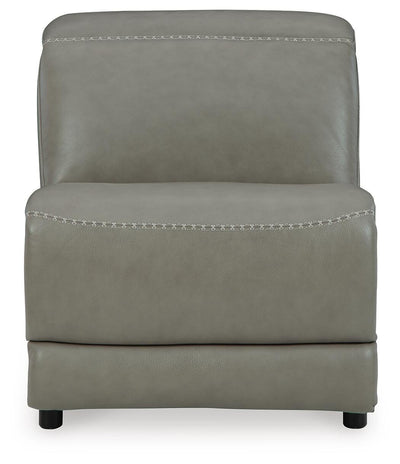 Correze 3-Piece Power Reclining Sectional Sofa in Gray Leather