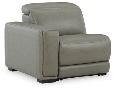 Correze 3-Piece Power Reclining Sectional Sofa in Gray Leather